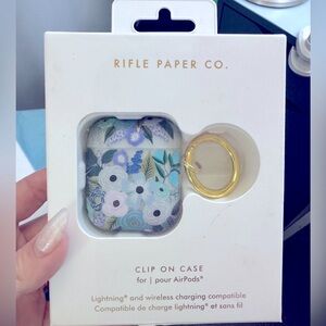 2/$20 🩵 Rifle Paper Co. AirPod Case 2nd / 1st Generation (Garden Party Blue) 💛
